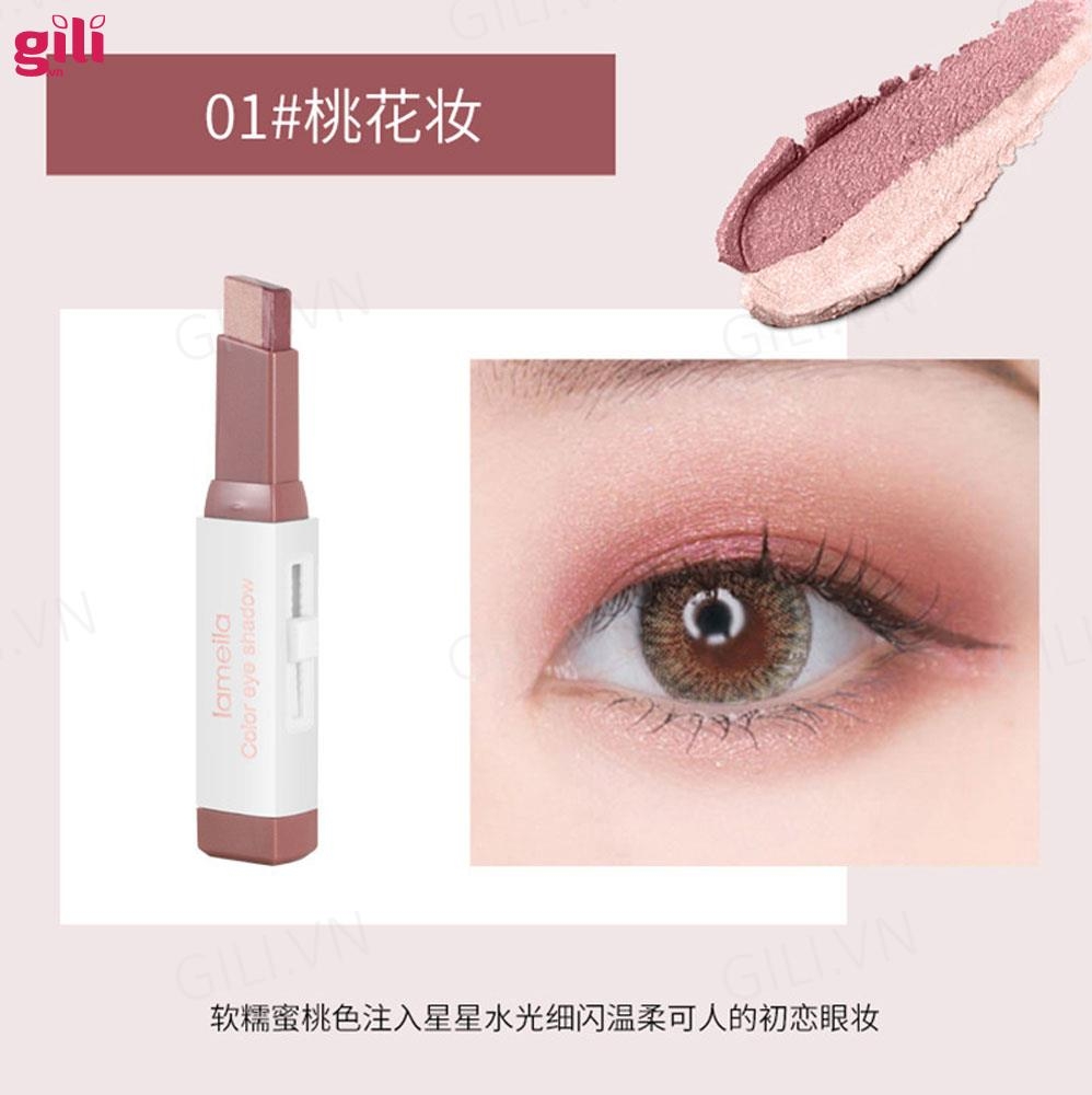 Phấn mắt nhũ 2 Line Lameila Color Eye Shadow 2.2g chính hãng.