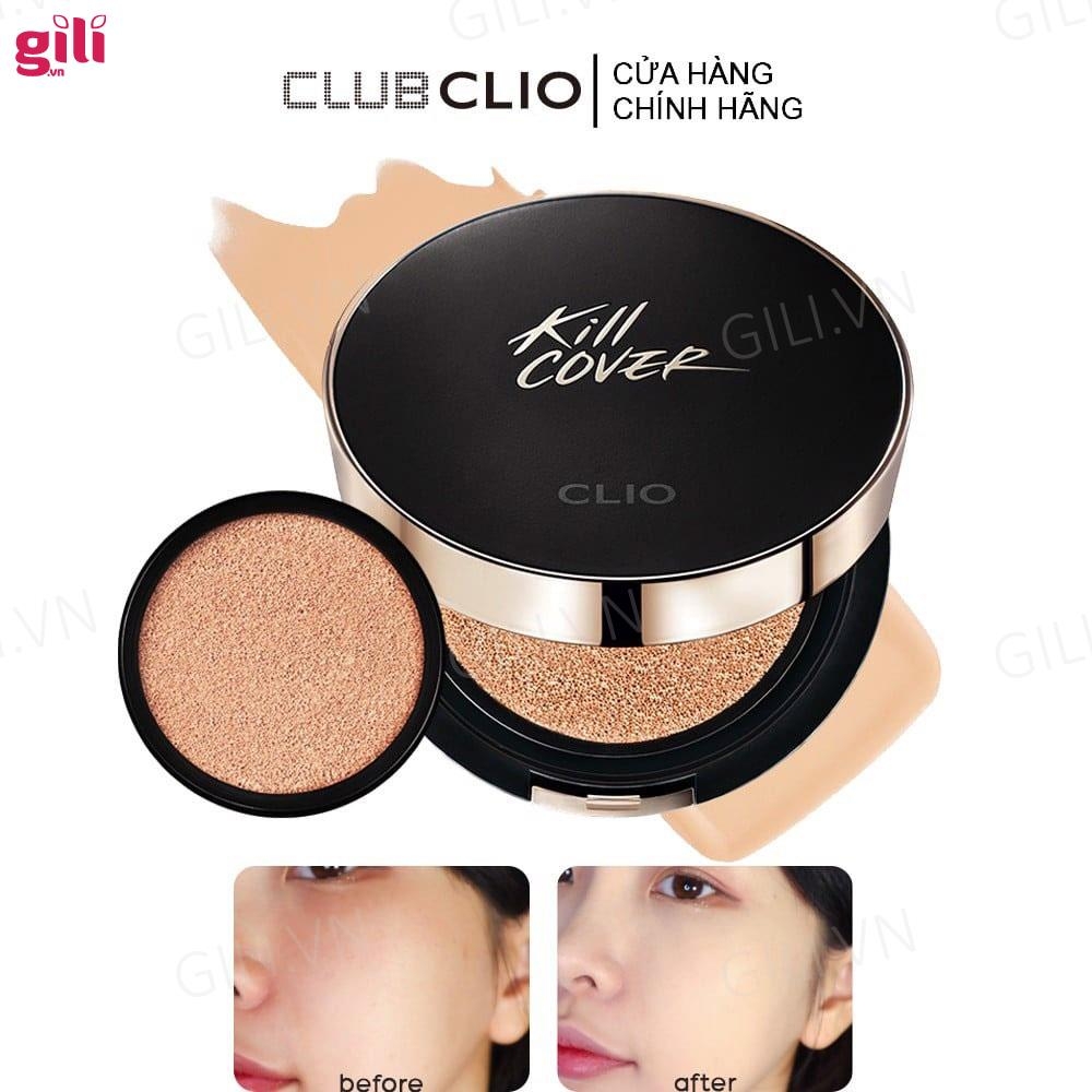 Phấn nước Clio Kill Cover Founwear All New tặng lõi 15gr chính hãng