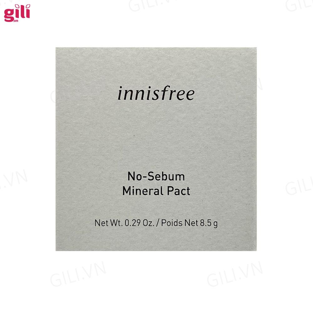 Phấn phủ dạng nén Innisfree No-Sebum Mineral Pact 8.5gr chính hãng