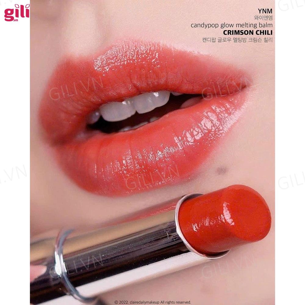 Son dưỡng YNM Candy Pop Glow Melting Balm Crimson Chili 3g chính hãng