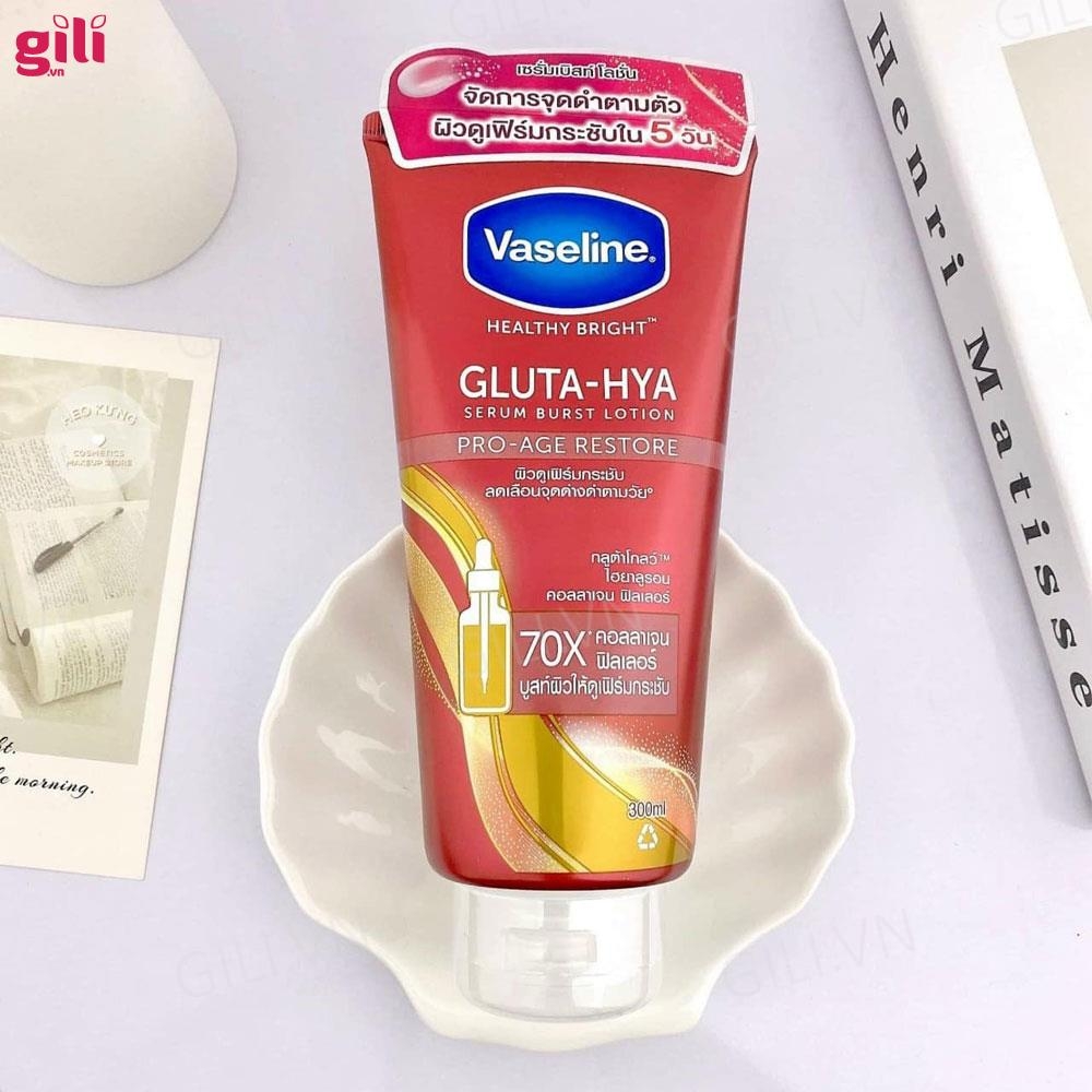 Sữa dưỡng thể Vaseline Gluta-Hya 70x Pro-Age Restore 300ml chính hãng