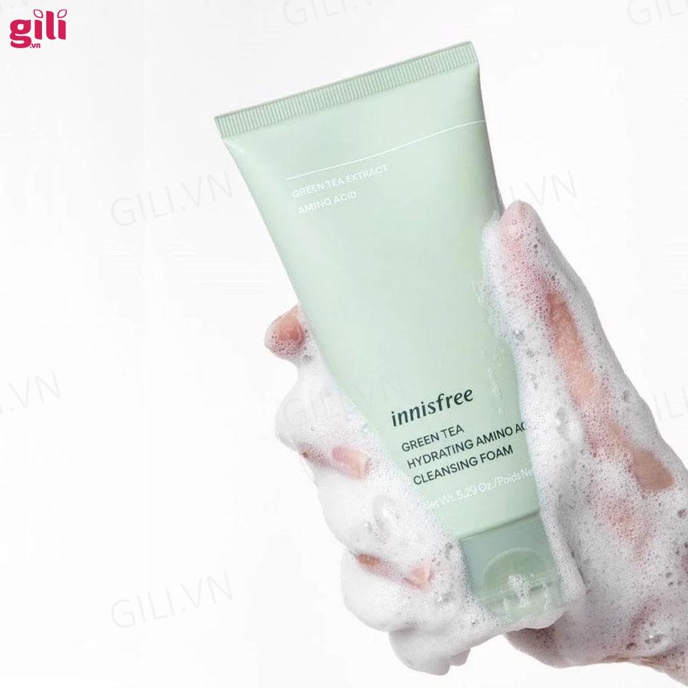 Sữa rửa mặt Innisfree Green Tea Amino Acid Cleansing 150ml chính hãng