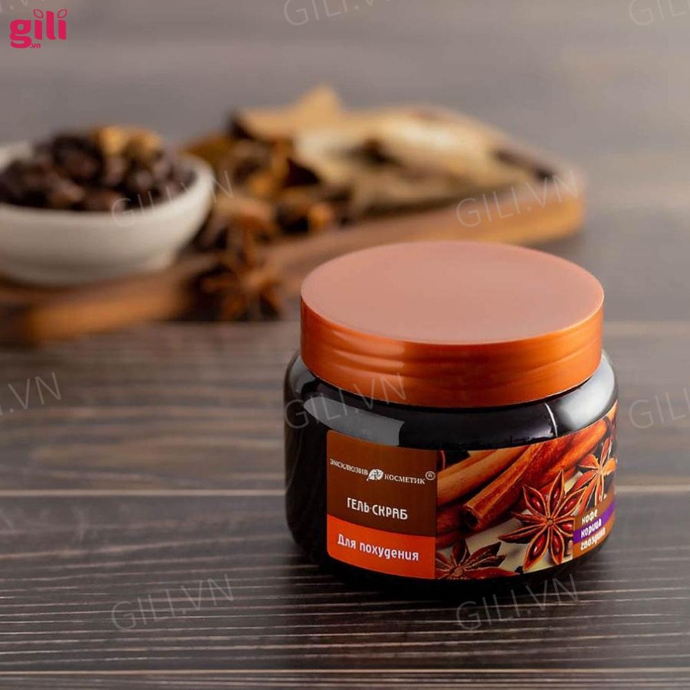 Tẩy da chết quế hồi Body Scrub Coffee Cloves Cinnamon 380gr chính hãng