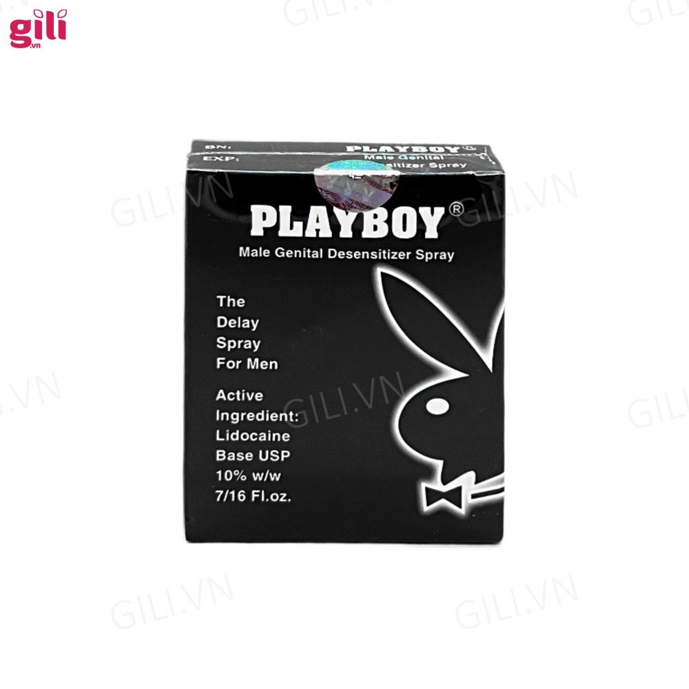 Xịt chống xuất tinh sớm Playboy Đen 5ml chính hãng