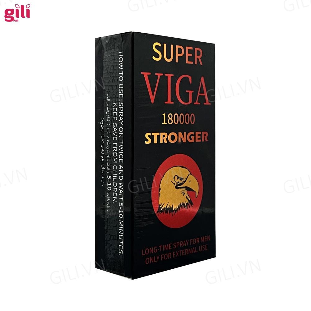 Xịt chống xuất tinh sớm Super Viga 180000 Stronger chính hãng