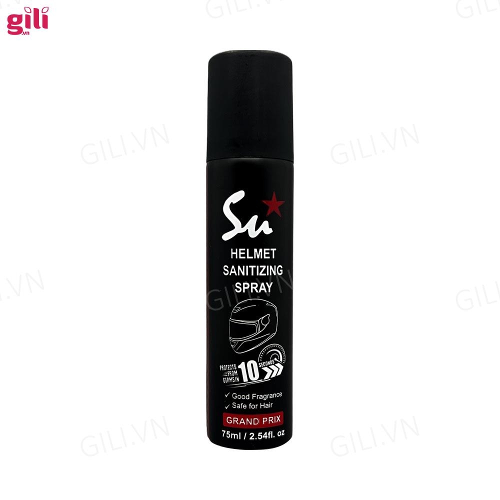 Xịt khử mùi nón bảo hiểm Su Star Grand Prix 75ml chính hãng
