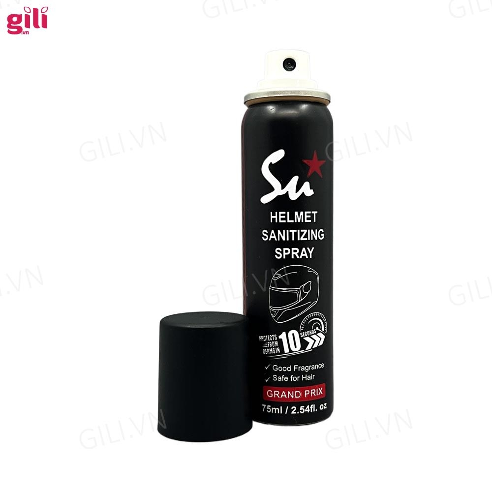 Xịt khử mùi nón bảo hiểm Su Star Grand Prix 75ml chính hãng