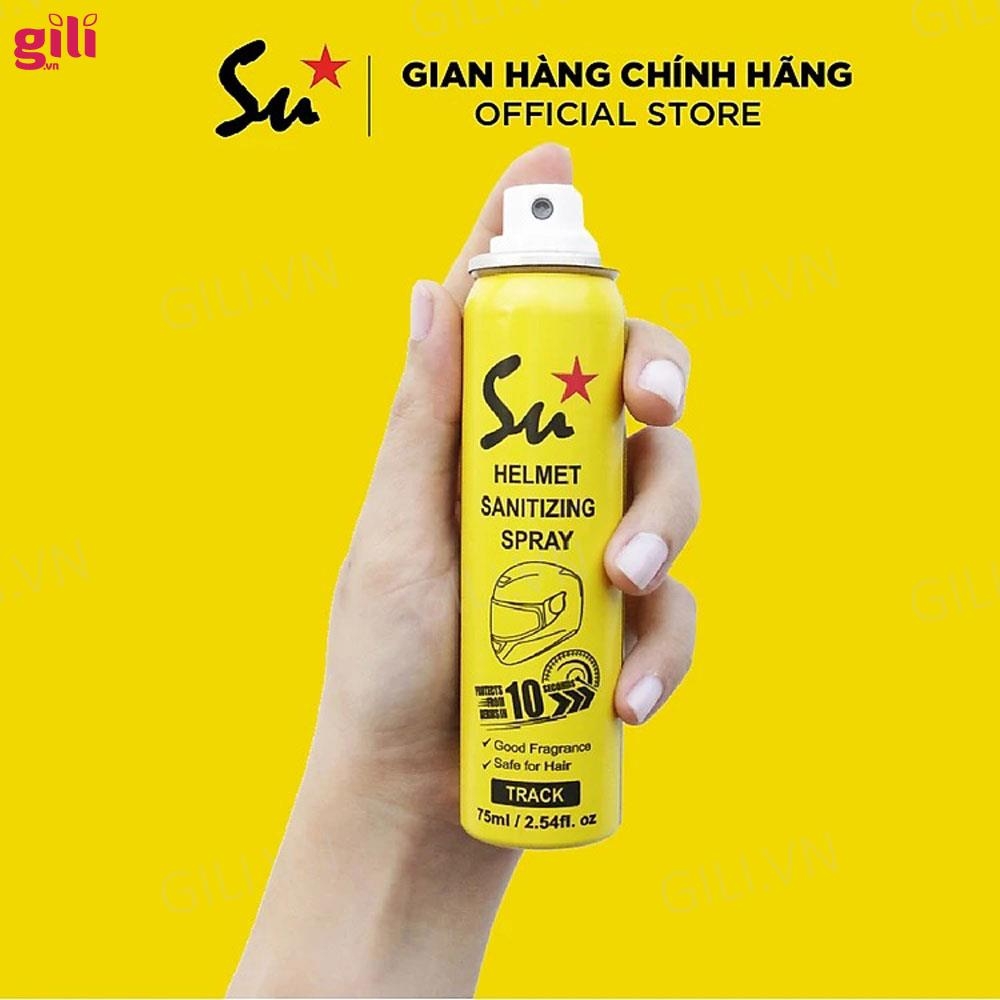 Xịt khử mùi nón bảo hiểm Su Star Track 75ml chính hãng