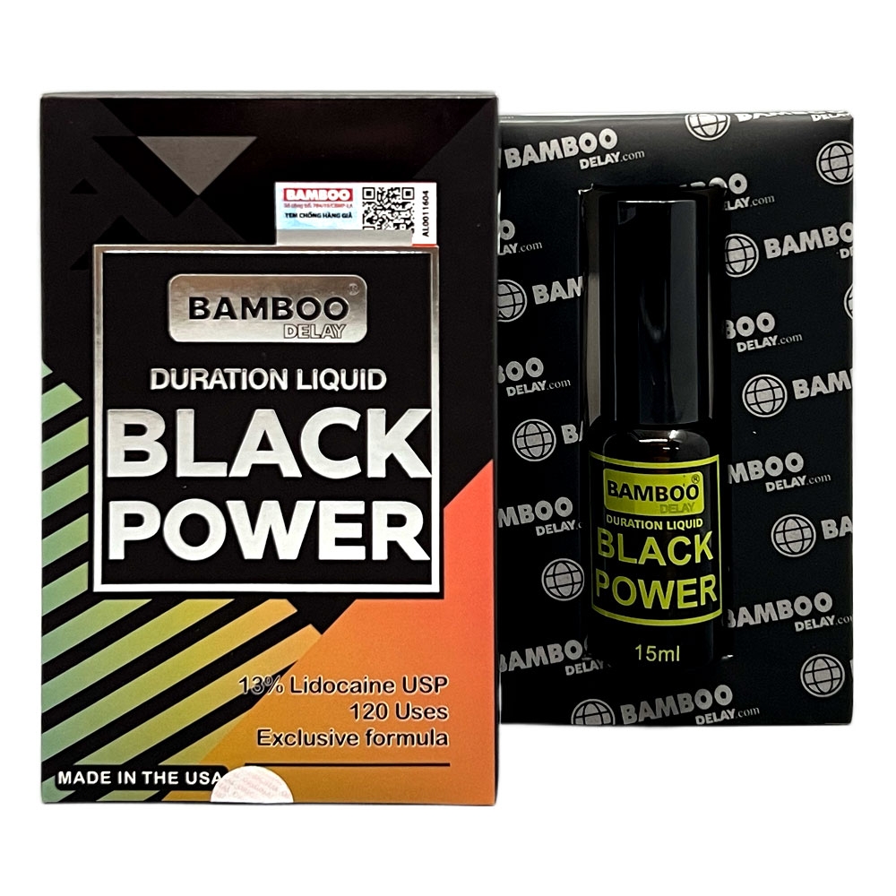 Xịt chống xuất tinh sớm Bamboo Black Power 15ml