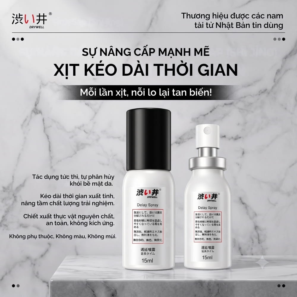 Xịt chống xuất tinh sớm DryWell D-21 15ml