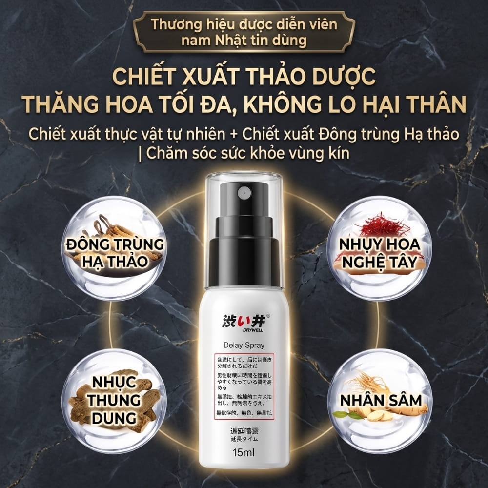 Xịt chống xuất tinh sớm DryWell D-21 15ml