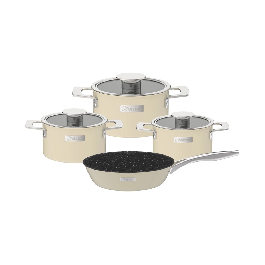 Bộ nồi Inox liền khối Elmich Hera