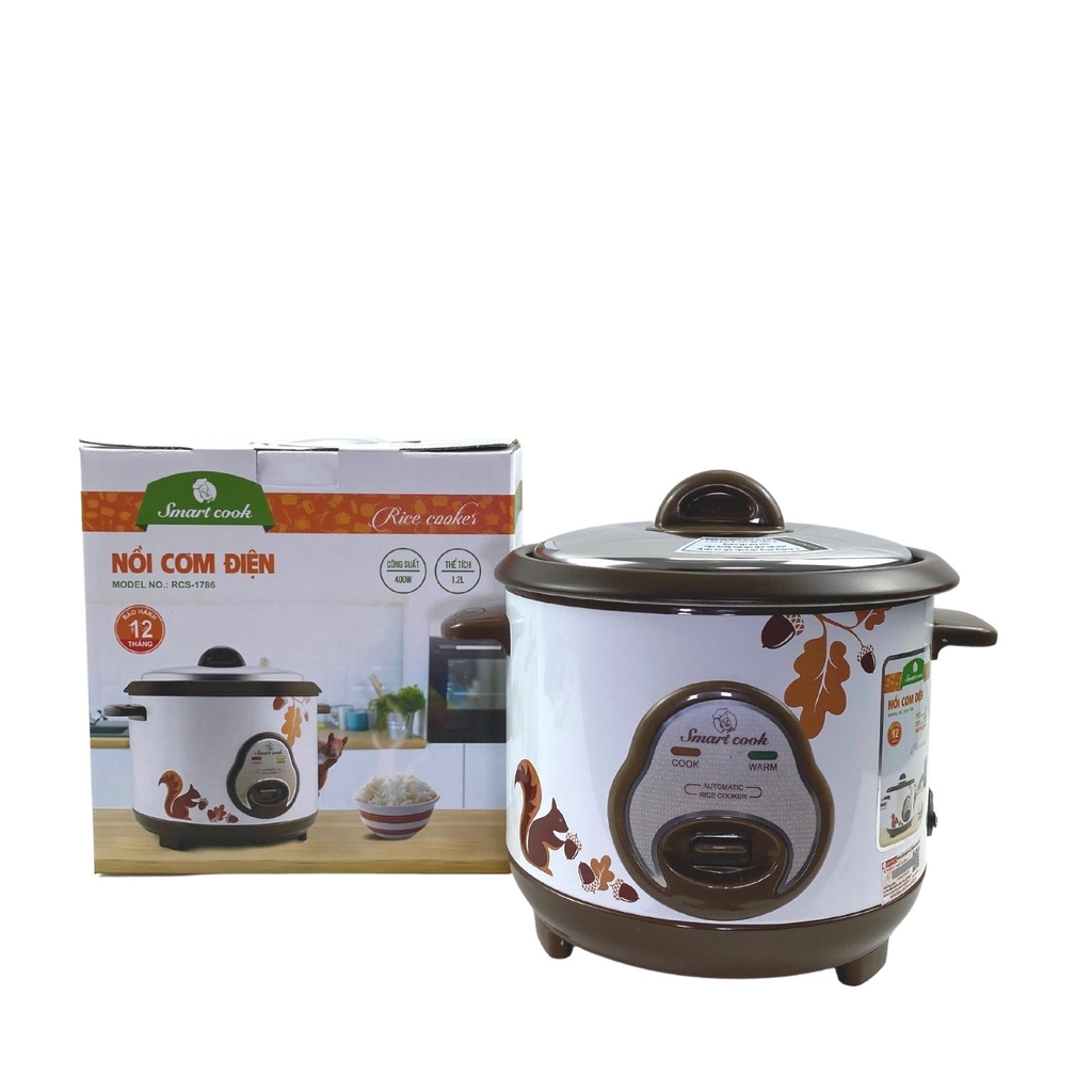Nồi cơm điện Smartcook RCS-1786 1.2L nắp rời