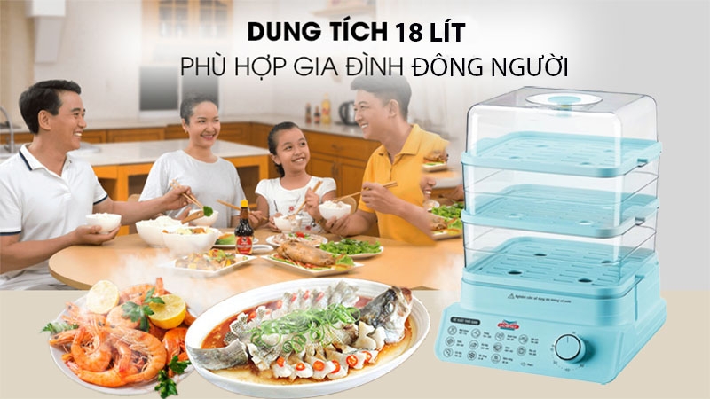 Nồi hấp, nồi hấp điện đa năng, tiện dụng, giá rẻ, chất lượng