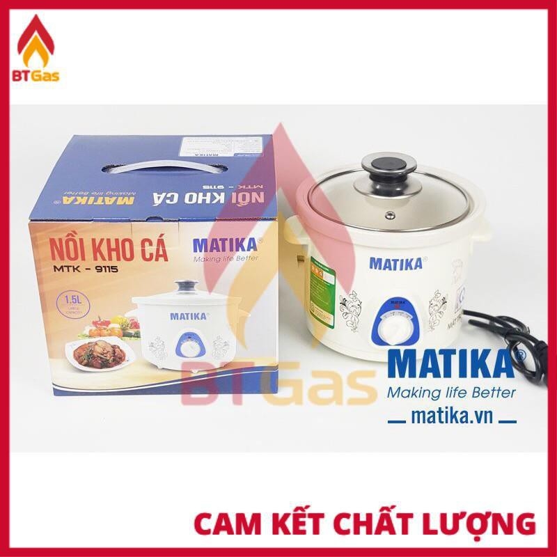 Nồi Nấu - Hầm Cháo Chậm / Nồi Kho Cá Điện / Nồi Nấu Chậm Đa Năng Siêu Tiện Lợi 1.5L - 2.5L / MTK-9115 & MTK-9125