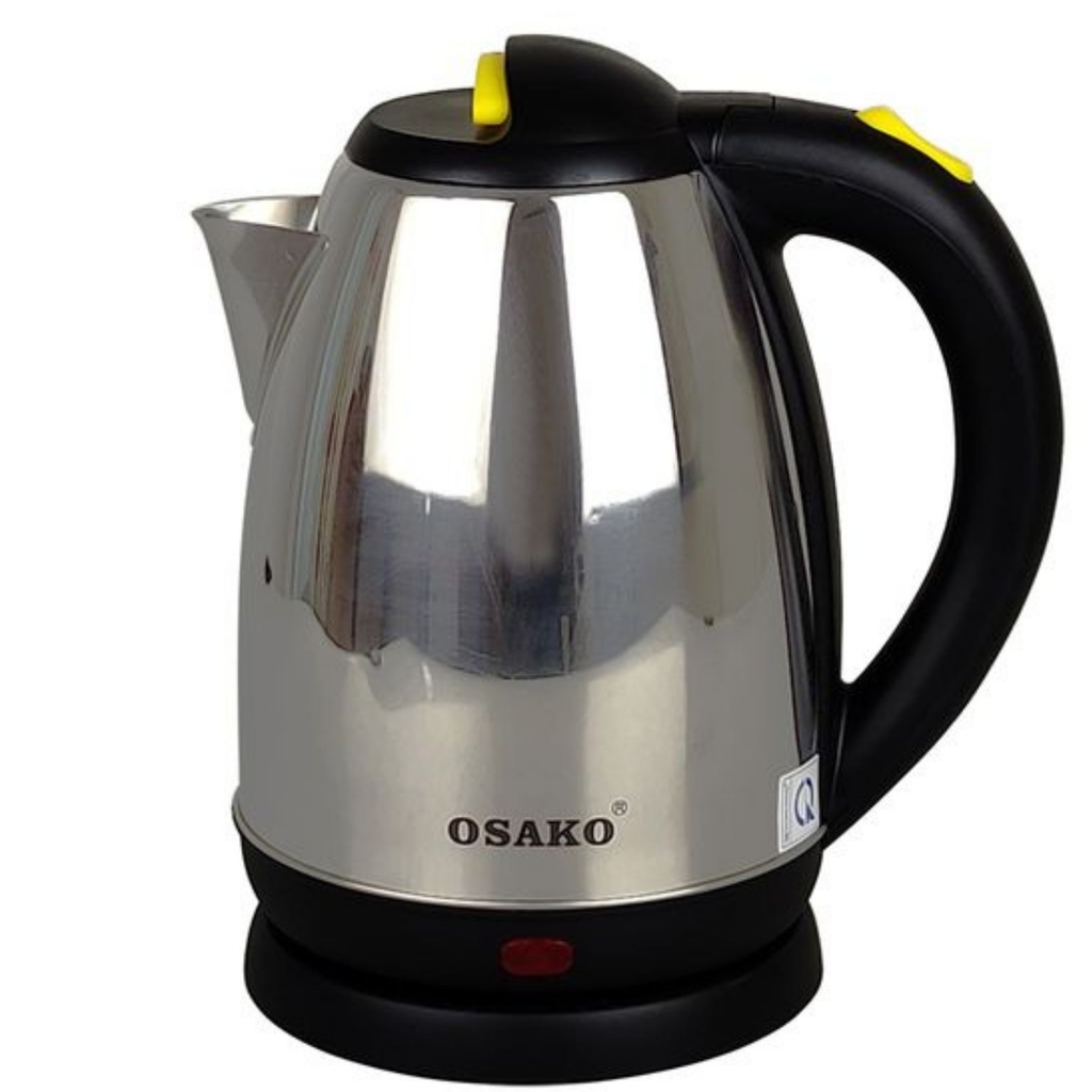 Bình đun siêu tốc, ấm siêu tốc bền đẹp, nấu nước an toàn, thân ấm inox dung tích 2 lít Osako OSA-206