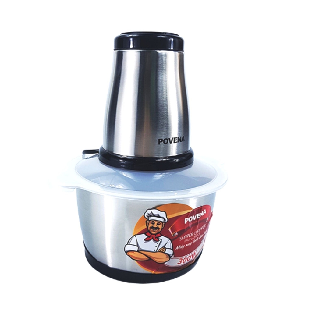 Máy xay thịt cối inox 2L Povena PVN-3213