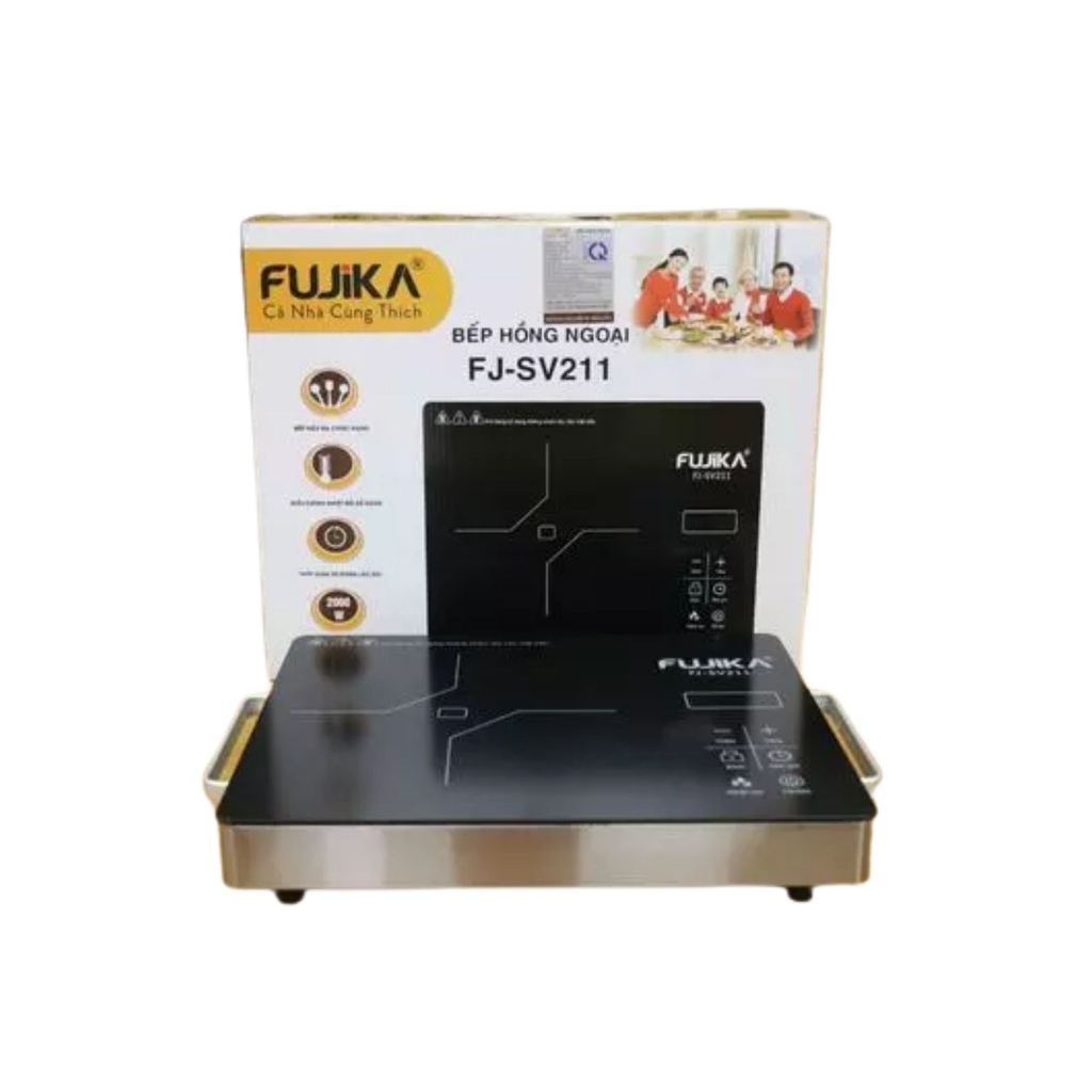 Bếp hồng ngoại đơn Fujika FJ-SV-211, bếp hồng ngoại cảm ứng FUJIKA mặt kính ceramic công suất 2000W