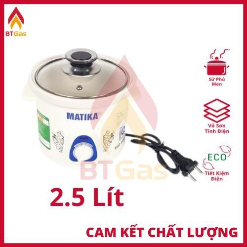 Nồi Nấu - Hầm Cháo Chậm / Nồi Kho Cá Điện / Nồi Nấu Chậm Đa Năng Siêu Tiện Lợi 1.5L - 2.5L / MTK-9115 & MTK-9125