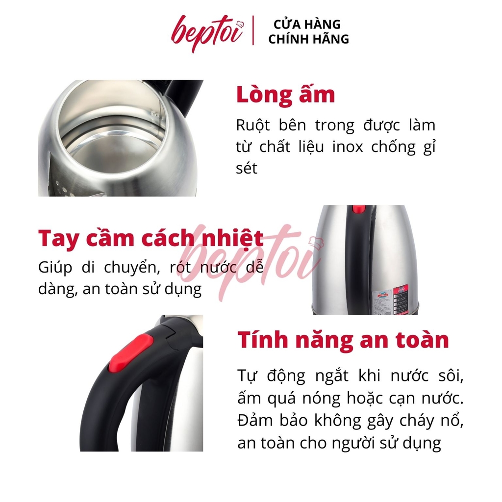 Bếp hồng ngoại Osako OHA-2020 + Ấm siêu tốc Ladomax HA-885