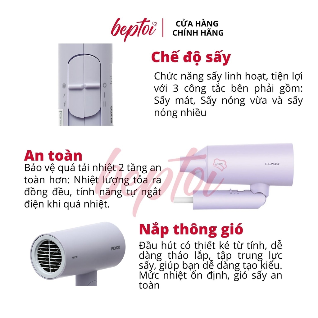 Máy Sấy Tóc ion âm Flyco FH- 6277VN