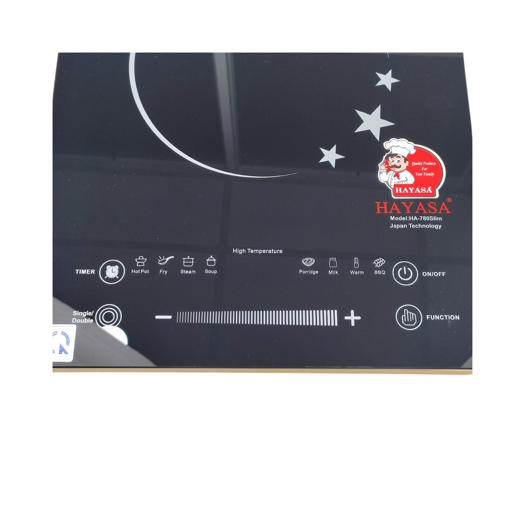 Bếp Hồng Ngoại Đơn / Bếp Điện Hồng Ngoại 2 Vòng Nhiệt HAYASA HA-780 Slim / KHÔNG KÉN NỒI