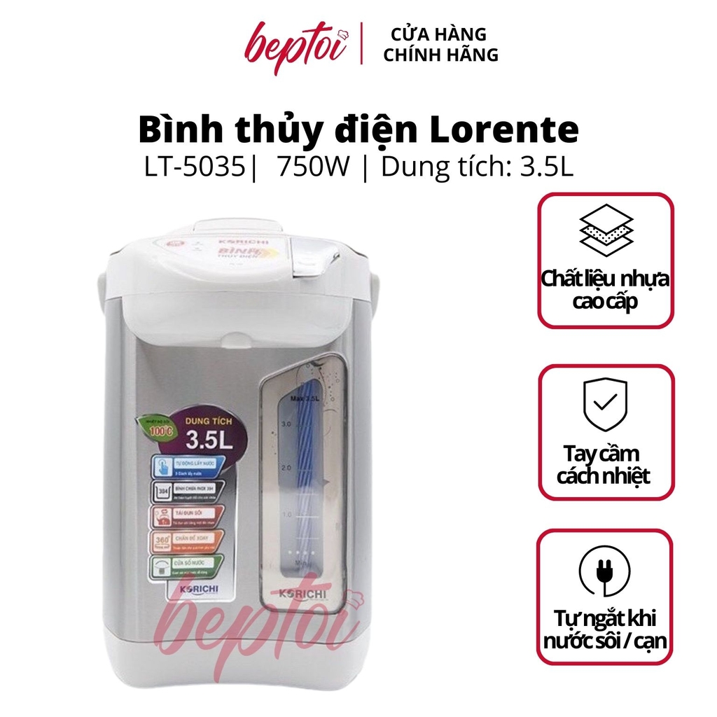Bình thủy điện 3.5L Lorente LT-5035