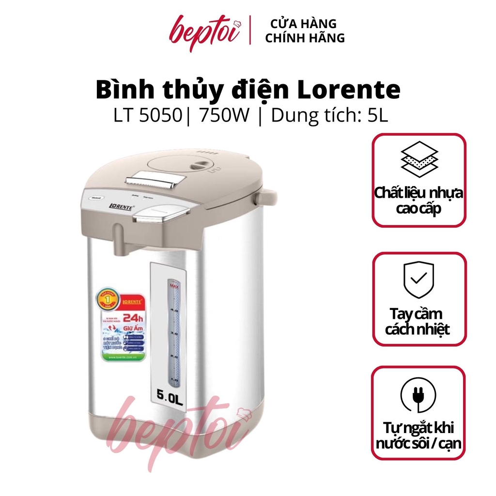 Bình thủy điện 5L Lorente LT-5050