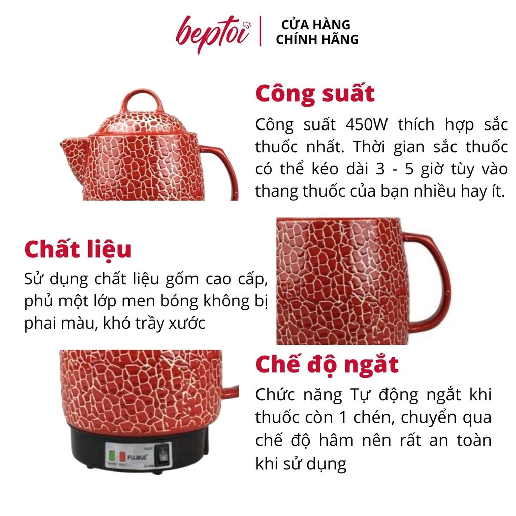 Ấm sắc thuốc Fujika FJ-CK33 K6