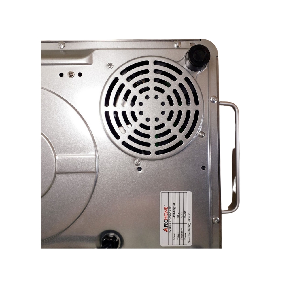 Bếp Hồng Ngoại Đơn / Bếp Điện Hồng Ngoại Công Suất 2000W APECHOME APH-BQ230E / KHÔNG KÉN NỒI + Tặng Vỉ Nướng Inox