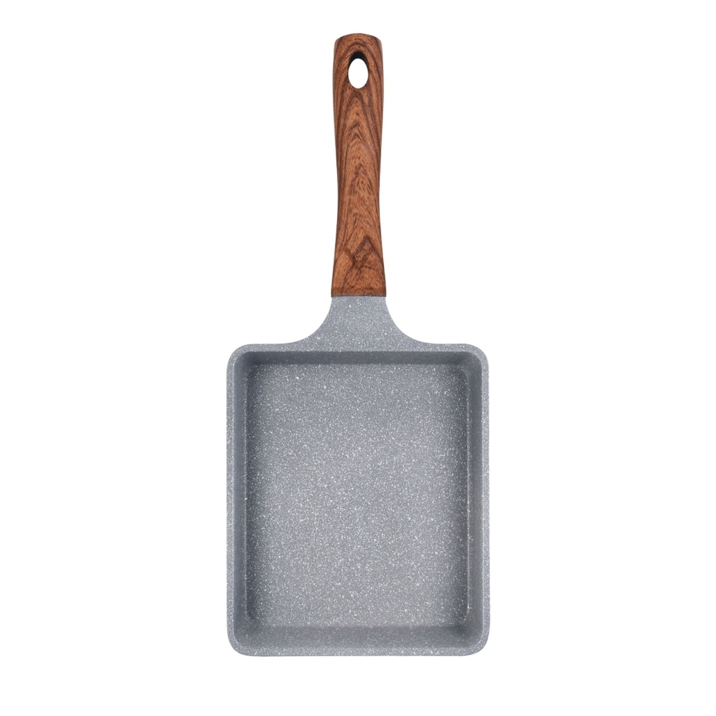 Chảo chống dính chảo đúc đáy từ chữ nhật men đá xanh sapphire Green Cook GCP09-1518IH