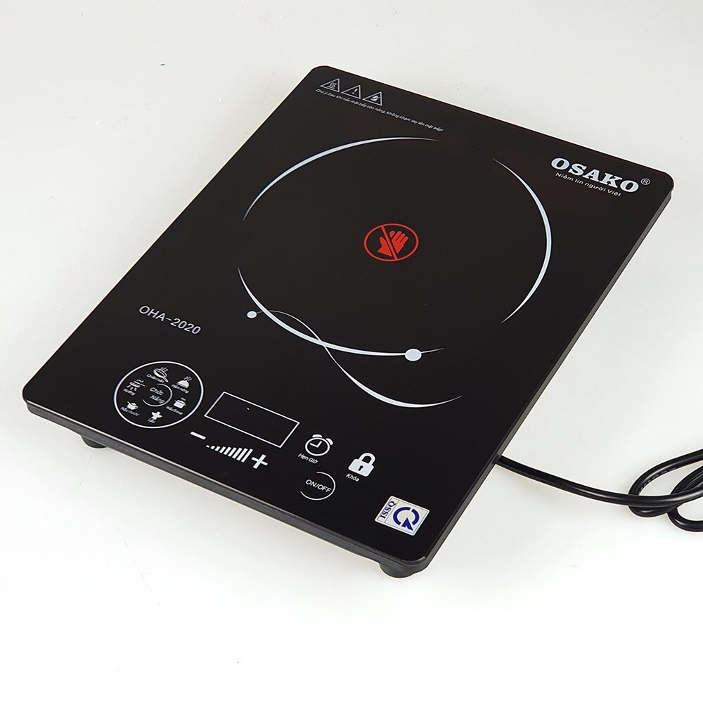 🔥 Bếp Điện Hồng Ngoại Osako OHA-2020 (2000W) - Cảm Ứng Nhạy, Không Kén Nồi, Hẹn Giờ, Mặt Kính Ceramic 🔥