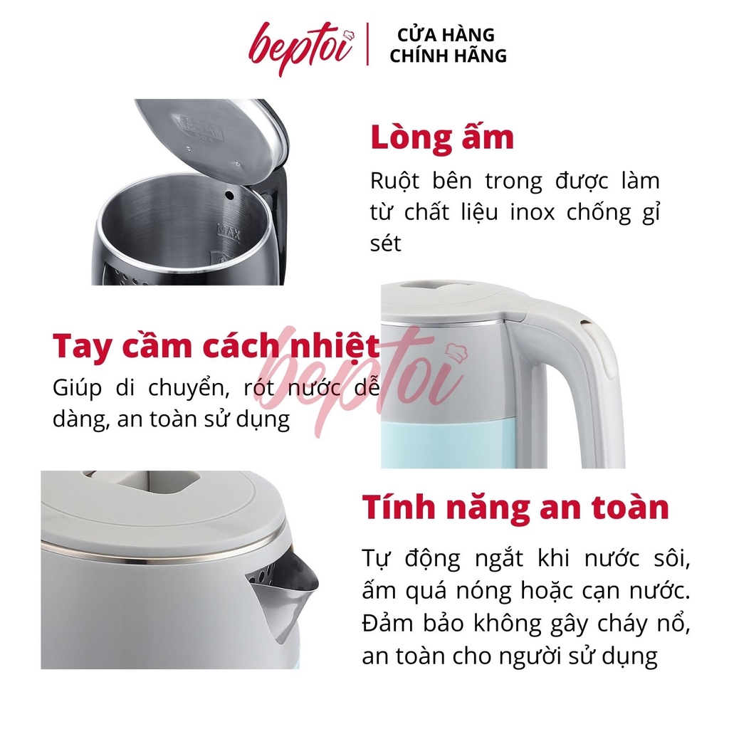 Ấm siêu tốc 2.5L Ladomax HA-883