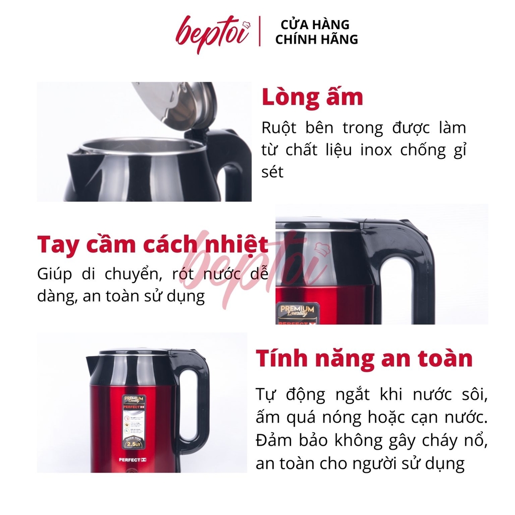 Ấm siêu tốc 2.5L Perfect PF-B52