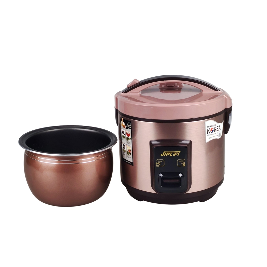 Nồi cơm điện nắp gài công suất 700W 2.2 Lít, nồi cơm điện lòng niêu siêu phủ men chống dính JIP LAI NC-669