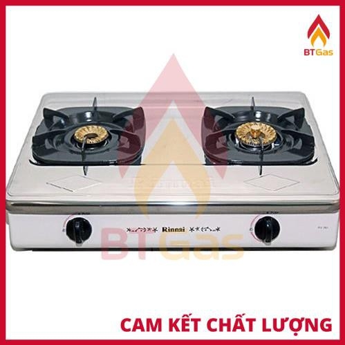 Bếp Gas Rinnai / Bếp Ga Đôi 6 Tấc RV-365 N Series / Có Đầu Hâm - Hàng Chính Hãng