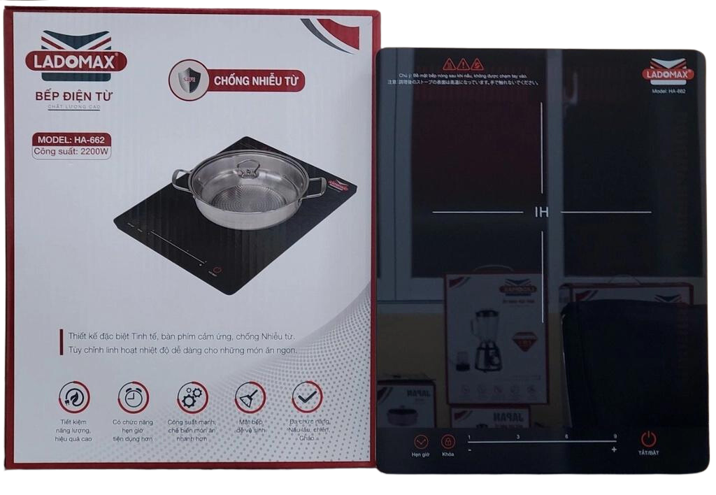 Bếp từ cảm ứng Ladomax HA- 662 (Tặng Kèm Nồi Lẩu)
