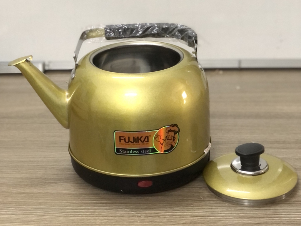Ấm siêu tốc bền đẹp, bình đun siêu tốc nấu nước an toàn, thân ấm inox dung tích 5 lít Fujika FJ-SD45