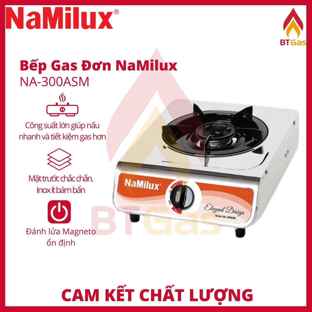 Bếp Gas NaMilux / Bếp Ga Đơn NA-300 / Hàng Chính Hãng