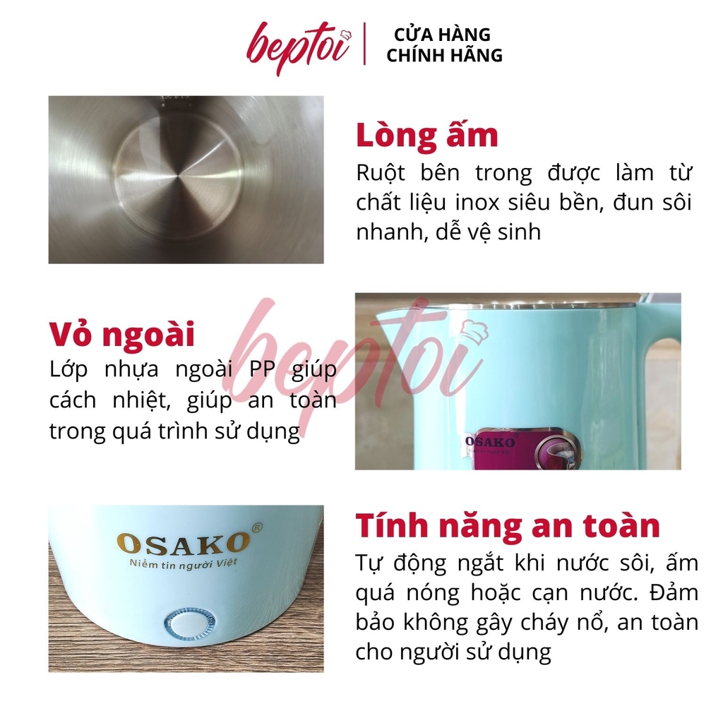 Ấm siêu tốc 2.0L Osako OSA-230