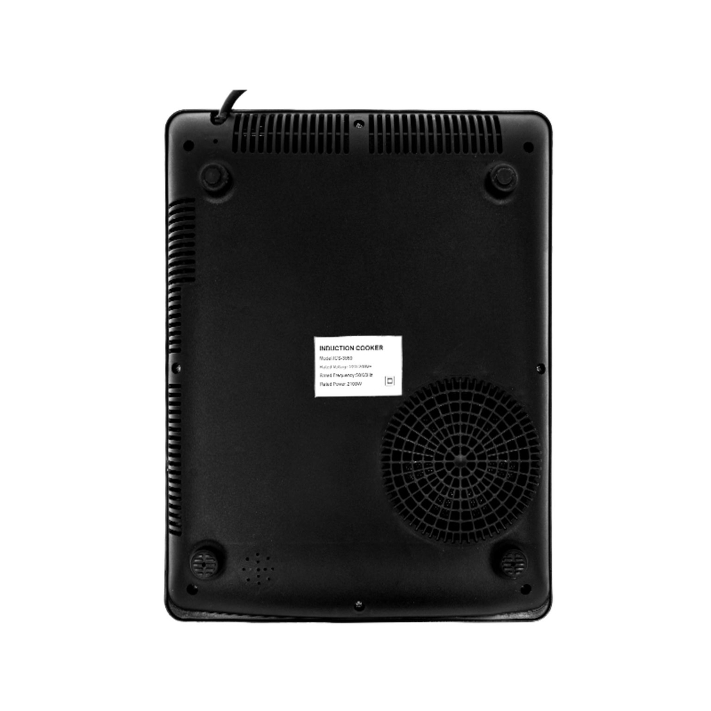 Bếp điện từ đơn công suất 2100W, bếp điện từ mini kính chịu lực siêu bền Smartcook ICS-3869