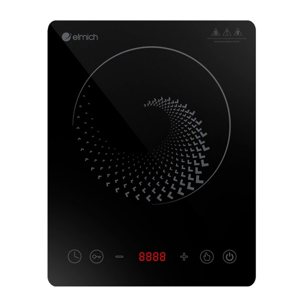 Bếp điện từ đơn công suất 2100W, bếp điện từ mini kính chịu lực siêu bền Smartcook ICS-3874