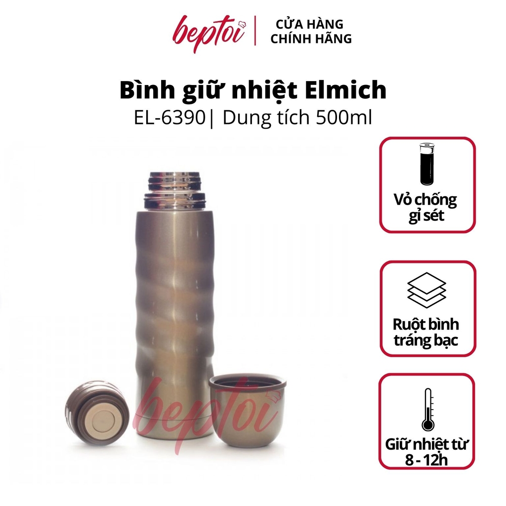 Bình giữ nhiệt Elmich EL6390 Inox 304 500ml