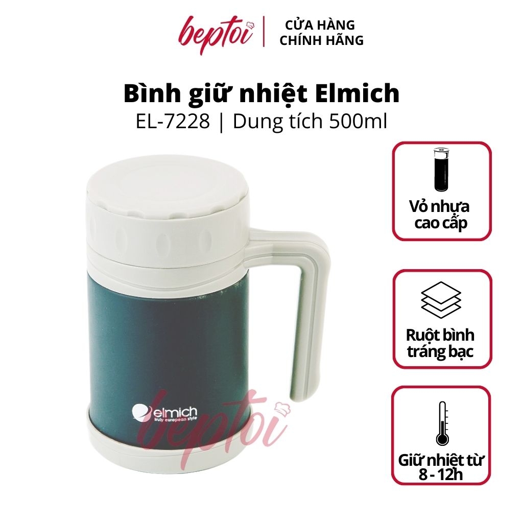 Bình giữ nhiệt Elmich EL7228 Inox 304 500ml