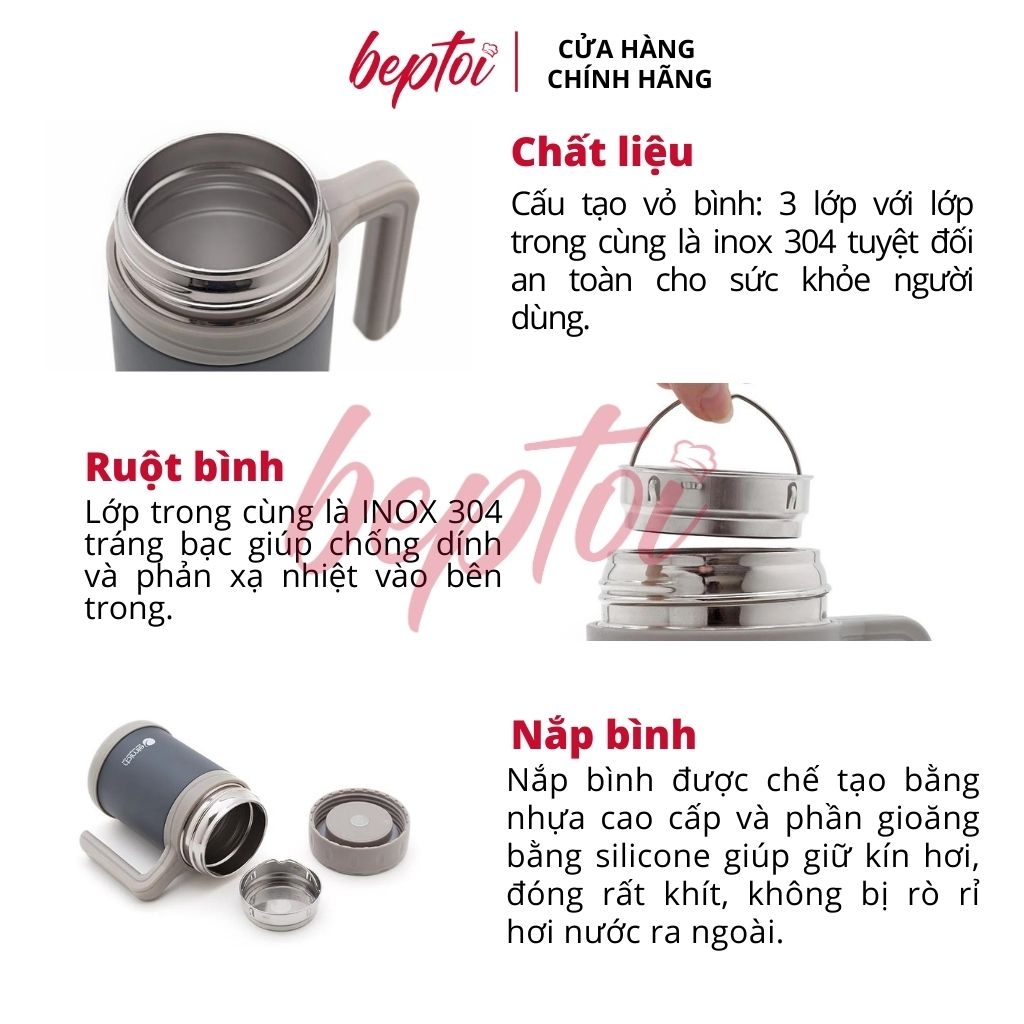 Bình giữ nhiệt Elmich EL7228 Inox 304 500ml