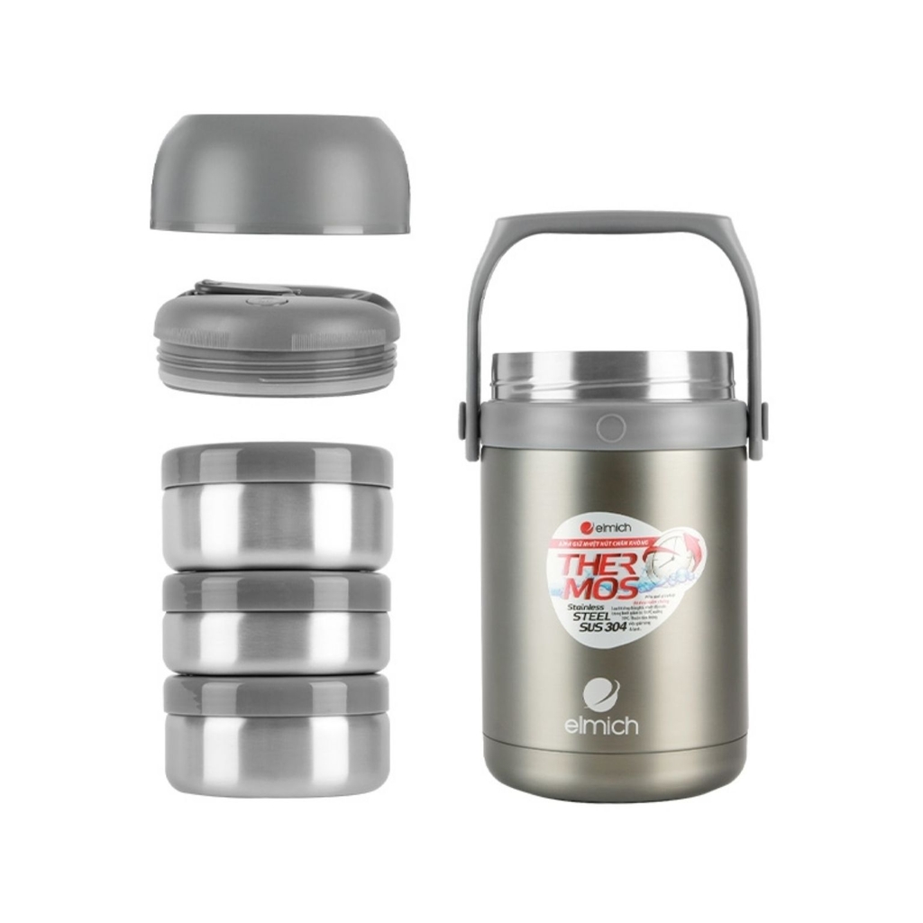 Bình giữ nhiệt Elmich EL-3128 Inox 304 1800ml