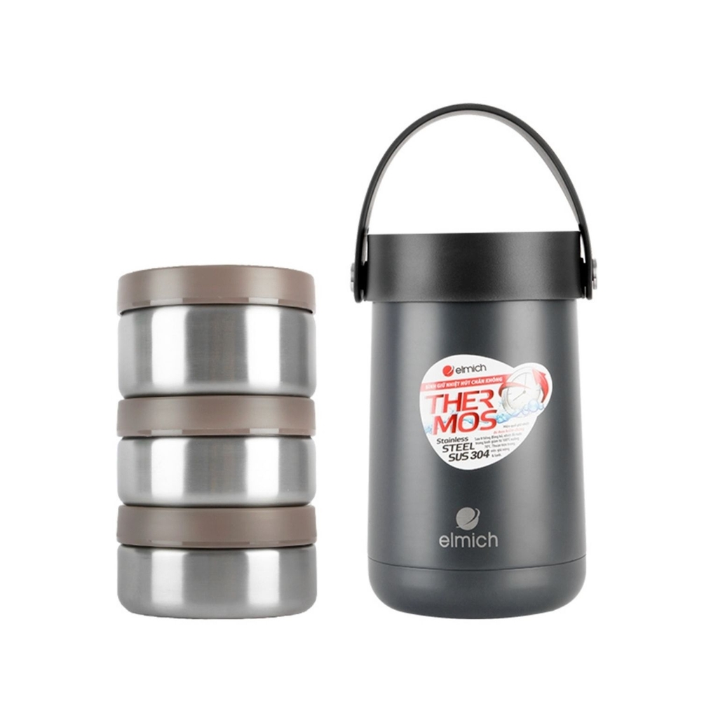 Bình giữ nhiệt đựng thức ăn Elmich EL3129 Inox 304 1500ml