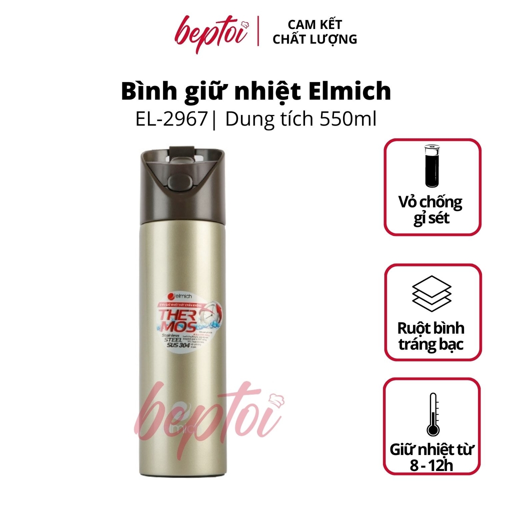 Bình giữ nhiệt Elmich EL2967 Inox 304 550ml