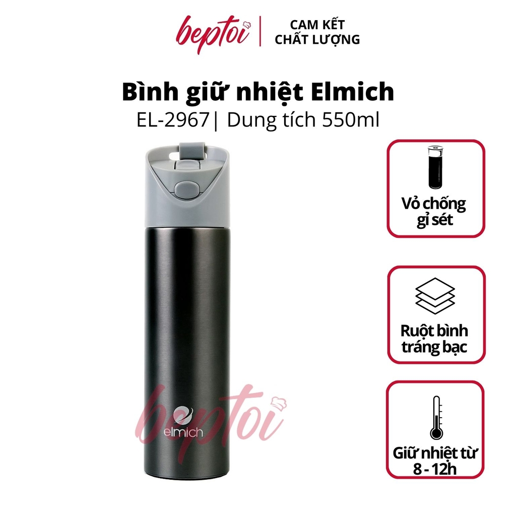 Bình giữ nhiệt Elmich EL2967 Inox 304 550ml