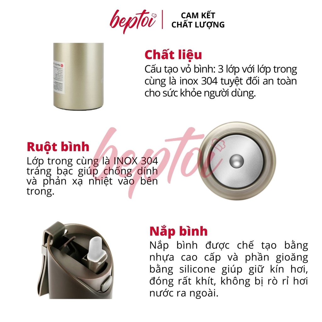 Bình giữ nhiệt Elmich EL2967 Inox 304 550ml